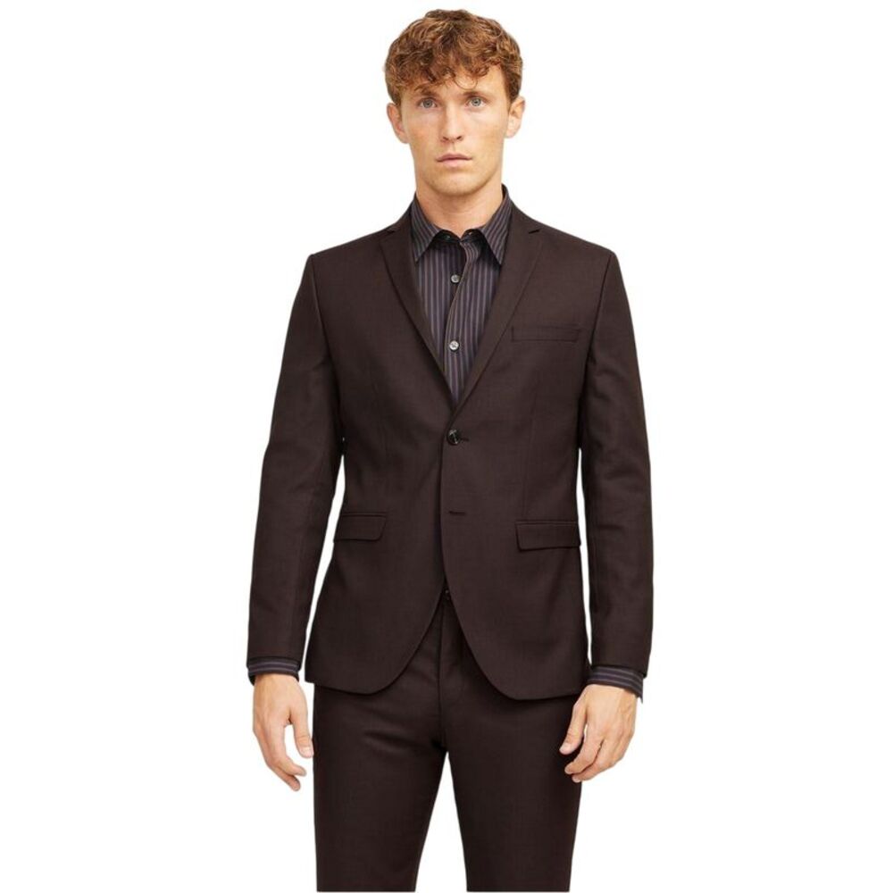 Jack And Jones Mens Solaris Single-Breasted Blazer / Brown